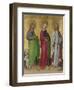 Saints Matthew, Catherine of Alexandria and John the Evangelist, C. 1450-Stephan Lochner-Framed Giclee Print