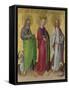 Saints Matthew, Catherine of Alexandria and John the Evangelist, C. 1450-Stephan Lochner-Framed Stretched Canvas