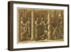 Saints Peter and John Curing the Sick-Raphael-Framed Giclee Print