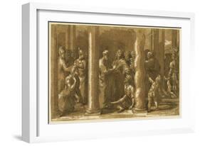 Saints Peter and John Curing the Sick-Raphael-Framed Giclee Print