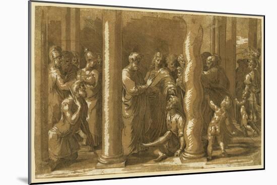 Saints Peter and John Curing the Sick-Raphael-Mounted Giclee Print