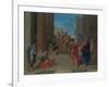 Saints Peter and John Healing the Lame Man, 1655-Nicolas Poussin-Framed Giclee Print