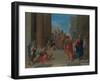 Saints Peter and John Healing the Lame Man, 1655-Nicolas Poussin-Framed Giclee Print