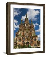 Saints Peter and Paul Cathedral, Peterhof, Saint Petersburg, Russia-Walter Bibikow-Framed Photographic Print