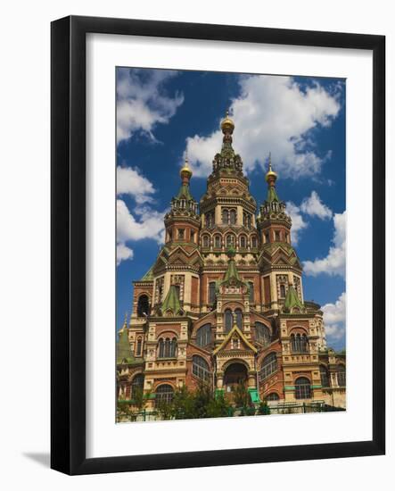 Saints Peter and Paul Cathedral, Peterhof, Saint Petersburg, Russia-Walter Bibikow-Framed Photographic Print