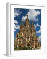 Saints Peter and Paul Cathedral, Peterhof, Saint Petersburg, Russia-Walter Bibikow-Framed Photographic Print