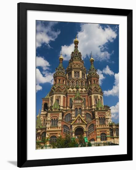 Saints Peter and Paul Cathedral, Peterhof, Saint Petersburg, Russia-Walter Bibikow-Framed Photographic Print