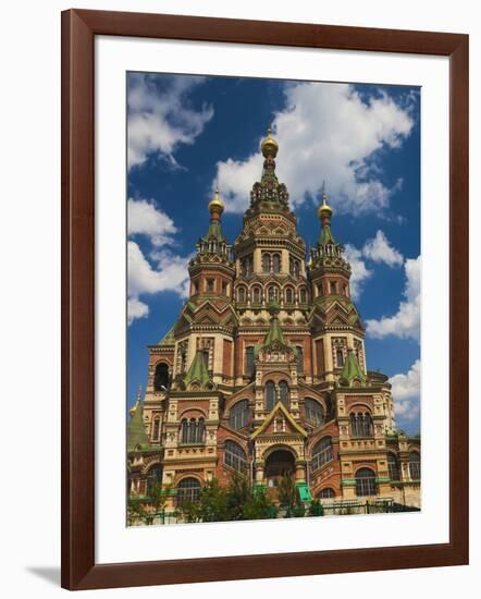 Saints Peter and Paul Cathedral, Peterhof, Saint Petersburg, Russia-Walter Bibikow-Framed Photographic Print