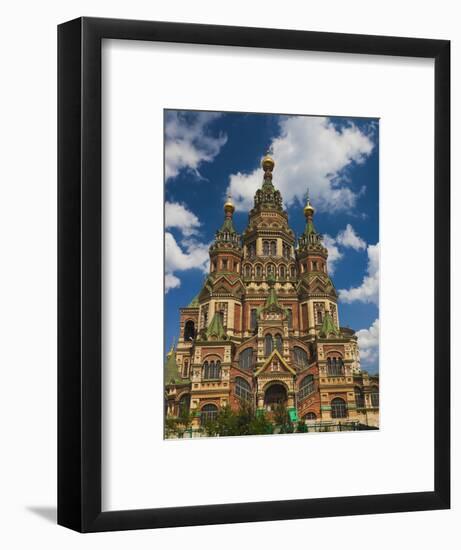 Saints Peter and Paul Cathedral, Peterhof, Saint Petersburg, Russia-Walter Bibikow-Framed Photographic Print