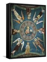 Saints Peter, John the Evangelist, Paul and Andrew Surrounded by Angels, 13th Century-null-Framed Stretched Canvas