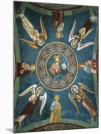 Saints Peter, John the Evangelist, Paul and Andrew Surrounded by Angels, 13th Century-null-Mounted Giclee Print