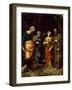 Saints Peter, Martha, Mary Magdalen, and Leonard, c.1515-7-Correggio-Framed Giclee Print