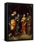 Saints Peter, Martha, Mary Magdalen, and Leonard, c.1515-7-Correggio-Framed Stretched Canvas