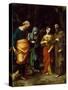 Saints Peter, Martha, Mary Magdalen, and Leonard, c.1515-7-Correggio-Stretched Canvas