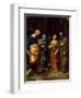Saints Peter, Martha, Mary Magdalen, and Leonard, c.1515-7-Correggio-Framed Giclee Print