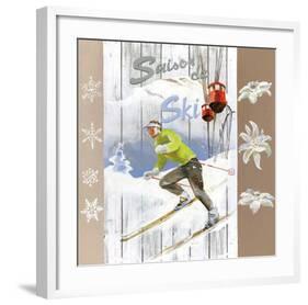 Saison de Ski-Lizie-Framed Art Print