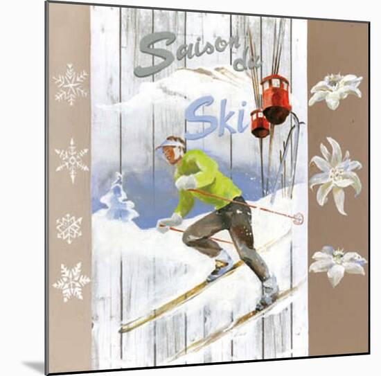 Saison de Ski-Lizie-Mounted Art Print