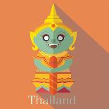 Wat Pra Kaew Icon Eps 10 Format-Sajja-Art Print