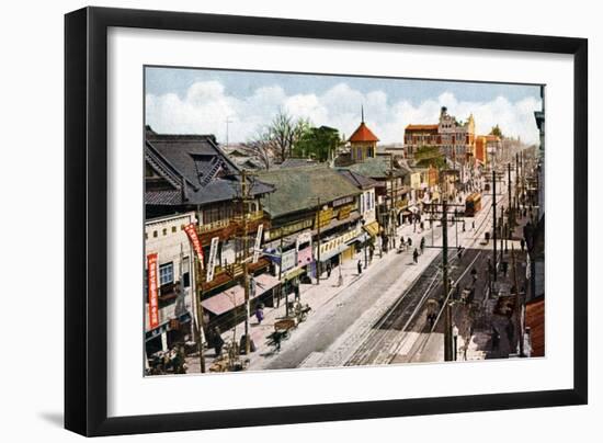 Sakaemachi Street, Nagoya, Japan, 20th Century-null-Framed Giclee Print