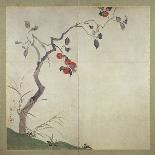 Hanging Scroll Depicting the Autumnal Moon, from a Triptych of the Three Seasons, Japanese-Sakai Hoitsu-Giclee Print