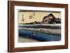 Sakawa River, Odawara, C. 1833-Utagawa Hiroshige-Framed Giclee Print