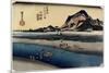 Sakawa River, Odawara, C. 1833-Utagawa Hiroshige-Mounted Giclee Print