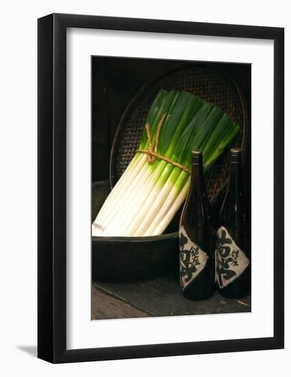 Sake and Leeks-Stephen Lebovits-Framed Giclee Print