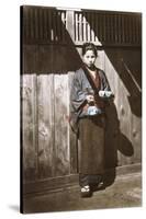 Sake Seller, Japan, c.1868-Felice Beato-Stretched Canvas