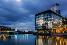 Media City Full View-SAKhanPhotography-Framed Stretched Canvas
