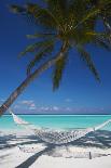 Two deck chairs under palm trees and tropical beach, The Maldives, Indian Ocean, Asia-Sakis Papadopoulos-Photographic Print