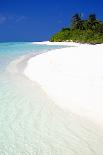 Heart Drawn on an Empty Tropical Beach, Maldives, Indian Ocean, Asia-Sakis-Framed Photographic Print