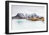 Sakrisoy, Moskenesoy, Lofoten Islands, Norway, Scandinavia, Europe-Christian Kober-Framed Photographic Print