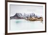 Sakrisoy, Moskenesoy, Lofoten Islands, Norway, Scandinavia, Europe-Christian Kober-Framed Photographic Print