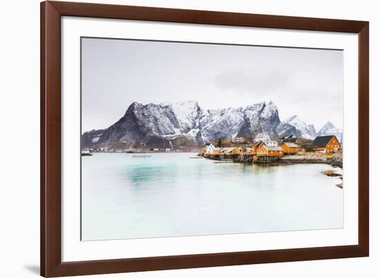 Sakrisoy, Moskenesoy, Lofoten Islands, Norway, Scandinavia, Europe-Christian Kober-Framed Photographic Print