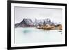 Sakrisoy, Moskenesoy, Lofoten Islands, Norway, Scandinavia, Europe-Christian Kober-Framed Photographic Print