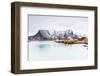 Sakrisoy, Moskenesoy, Lofoten Islands, Norway, Scandinavia, Europe-Christian Kober-Framed Photographic Print