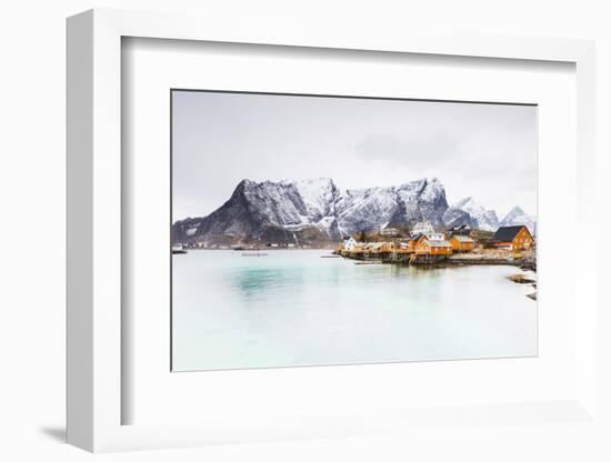 Sakrisoy, Moskenesoy, Lofoten Islands, Norway, Scandinavia, Europe-Christian Kober-Framed Photographic Print