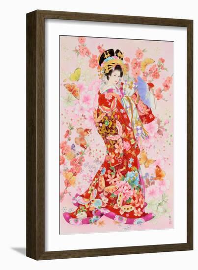 Sakura Momo-Haruyo Morita-Framed Art Print