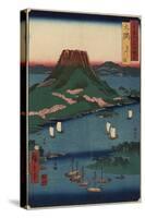 Sakurajima Volcanic Island, Osumi Province, March 1856-Utagawa Hiroshige-Stretched Canvas