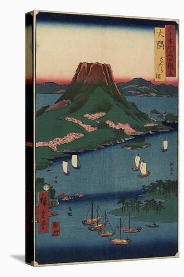 Sakurajima Volcanic Island, Osumi Province, March 1856-Utagawa Hiroshige-Stretched Canvas