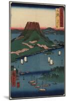 Sakurajima Volcanic Island, Osumi Province, March 1856-Utagawa Hiroshige-Mounted Giclee Print