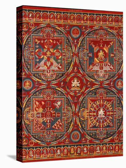Sakya Order, Four Mandalas of the Vajravali Series (Thangk)-null-Stretched Canvas