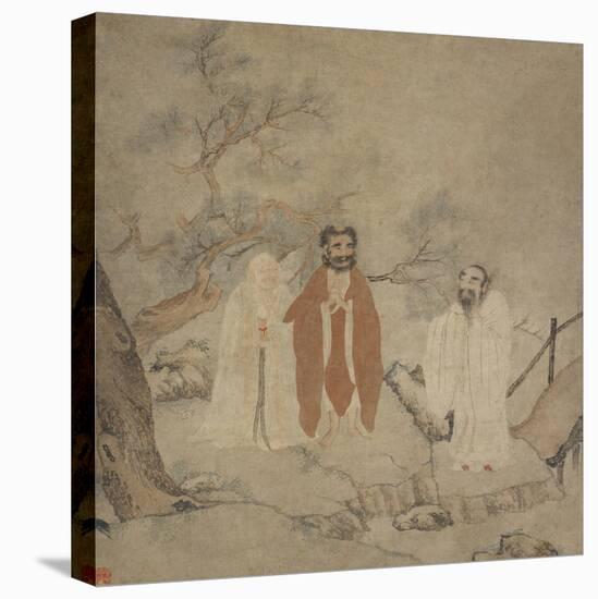 Sakyamuni, Laozi and Confucius, Between 1368 and 1644-null-Stretched Canvas