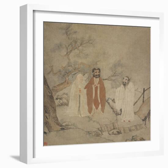 Sakyamuni, Laozi and Confucius, Between 1368 and 1644-null-Framed Giclee Print