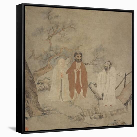 Sakyamuni, Laozi and Confucius, Between 1368 and 1644-null-Framed Stretched Canvas