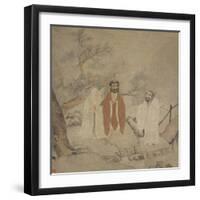 Sakyamuni, Laozi and Confucius, Between 1368 and 1644-null-Framed Premium Giclee Print