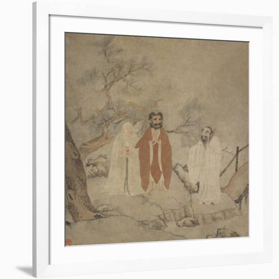 Sakyamuni, Laozi and Confucius, Between 1368 and 1644-null-Framed Giclee Print