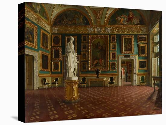 Sala Dell'Iliade in the Pitti Palace, Florence, C.1870-Francesco Maestosi-Stretched Canvas