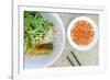 Salad and hot sauce, Vietnamese food, Vietnam, Indochina, Southeast Asia, Asia-Alex Robinson-Framed Photographic Print