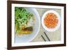 Salad and hot sauce, Vietnamese food, Vietnam, Indochina, Southeast Asia, Asia-Alex Robinson-Framed Photographic Print